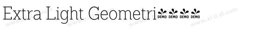 Extra Light Geometri字体转换 Extra Light Geometri字体转换